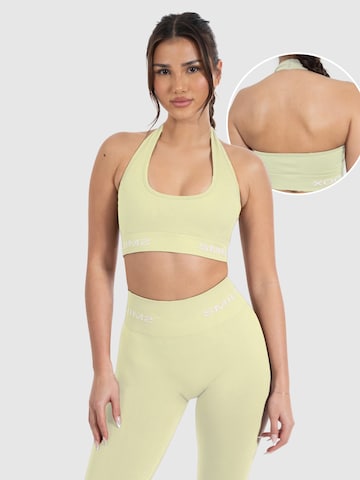 Smilodox Bralette Sports Top in Yellow: front