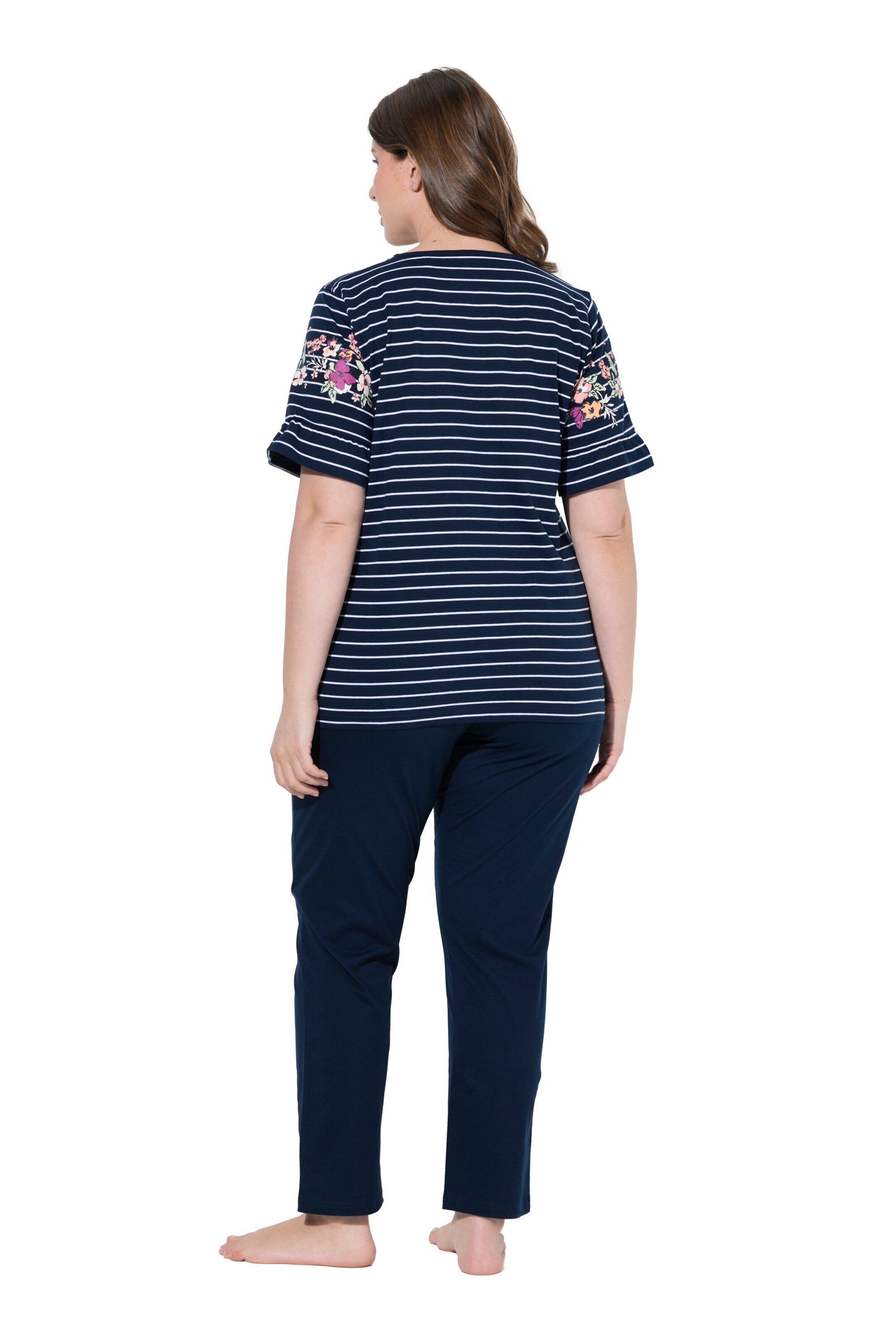 Ulla Popken Pyjama in Blauw