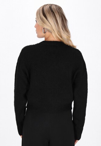 faina Gebreid vest 'Fashion Look' in Zwart