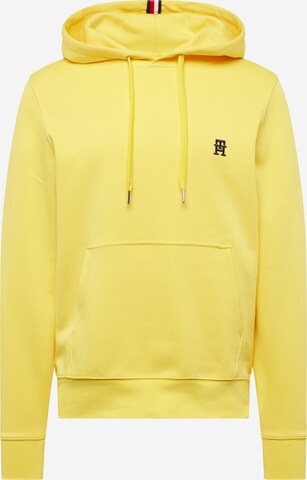 Felpa 'MONOGRAM IMD HOODIE' di TOMMY HILFIGER in giallo: frontale