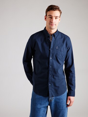 Ben Sherman Regular Fit Hemd in Blau: Vorderseite