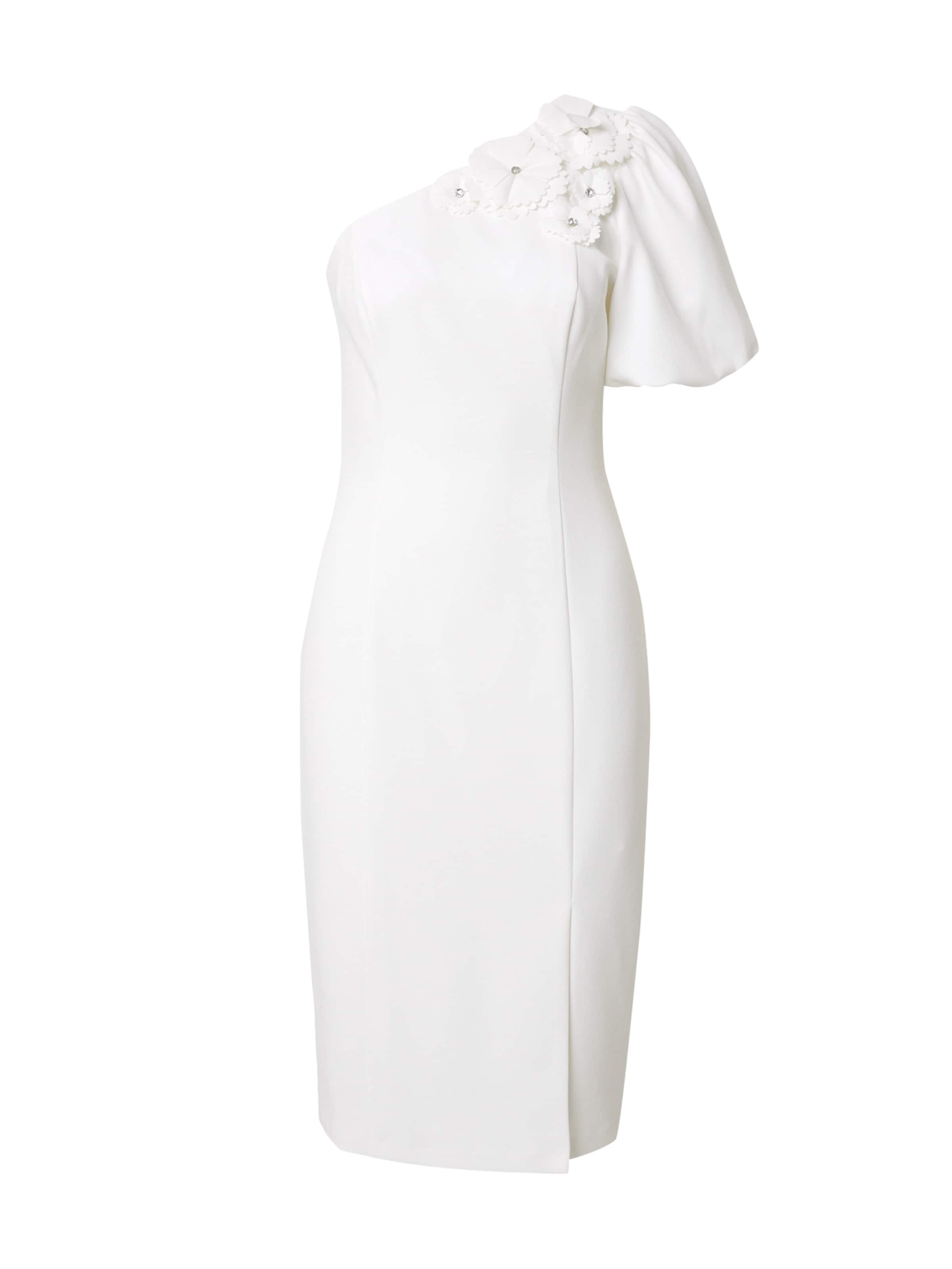 Adrianna Papell - Vestido en beige: frente