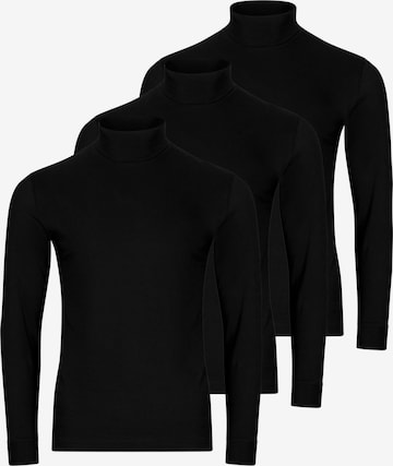 Ragman Shirt 'Basic' in Black: front