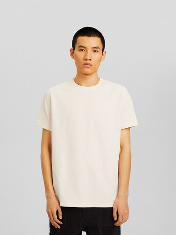 Bershka Shirt in Wit: voorkant