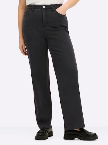 SHEEGO Regular Jeans in Zwart: voorkant