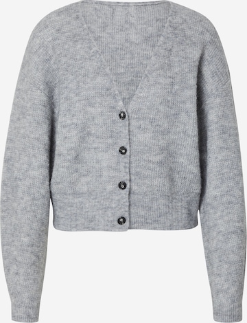 Lindex Knit Cardigan 'Mason' in Grey: front