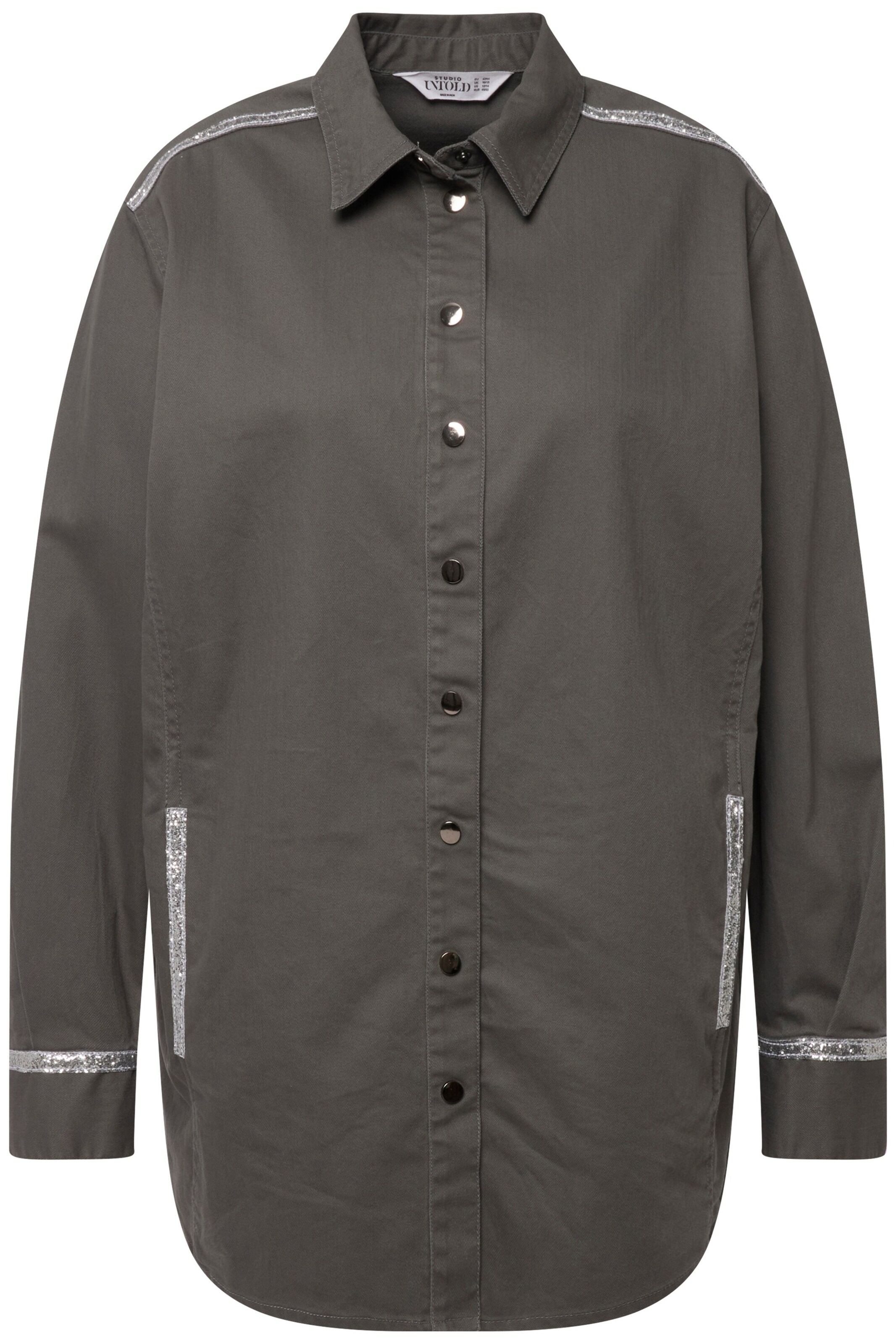 Studio Untold Bluse in Grau: Vorderseite