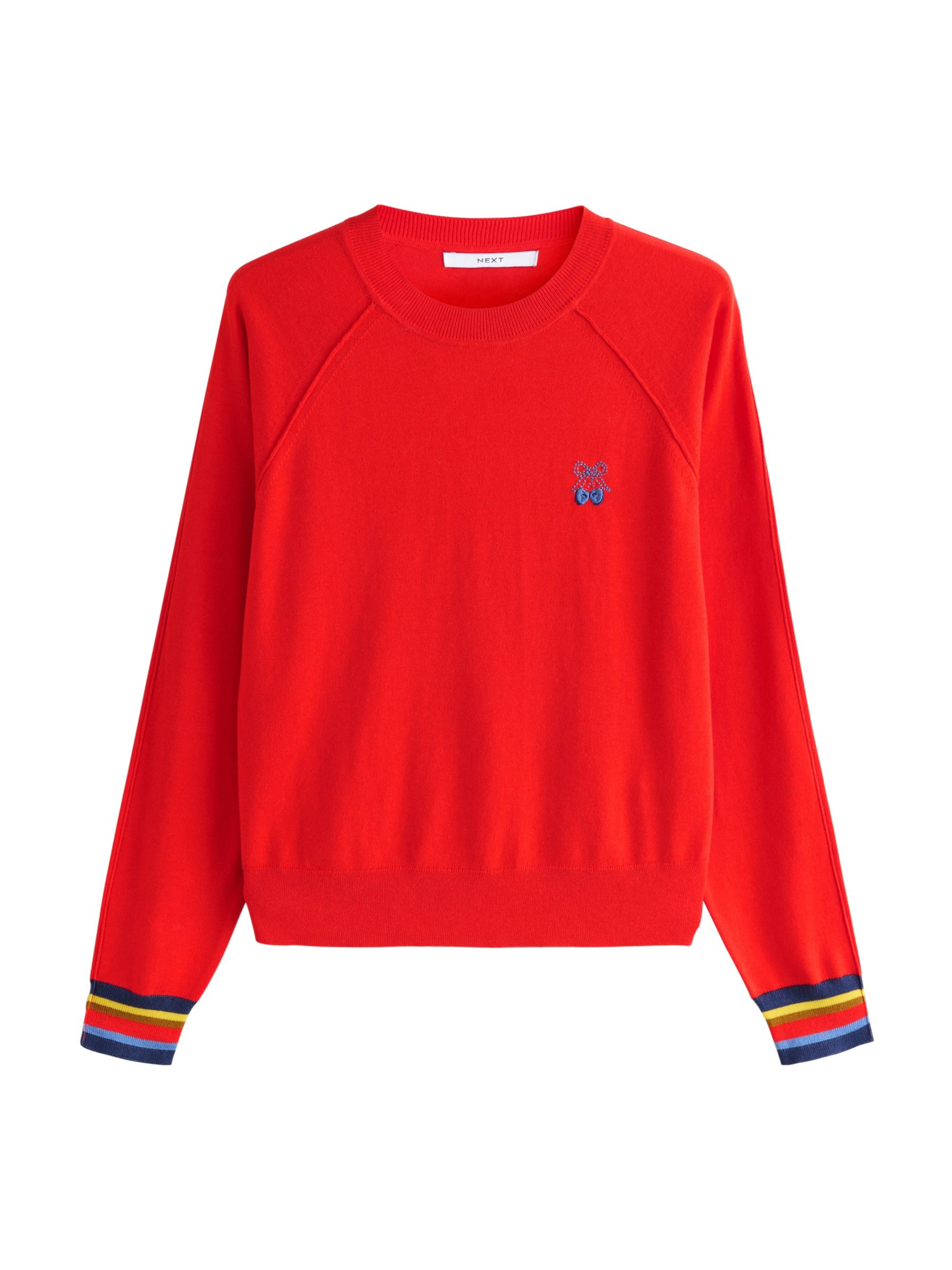 Next Sweater in Blue / Navy / Yellow / Cranberry, Item view