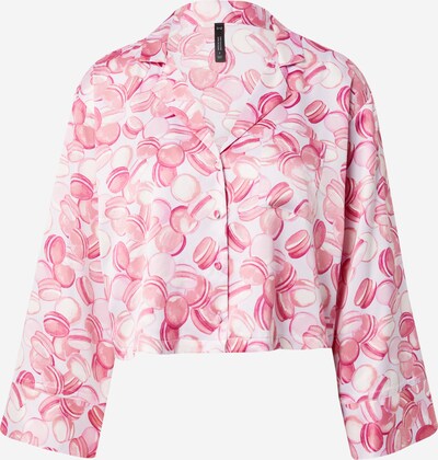 Hunkemöller Pajama shirt 'Macaron' in Pink / Pink / White, Item view