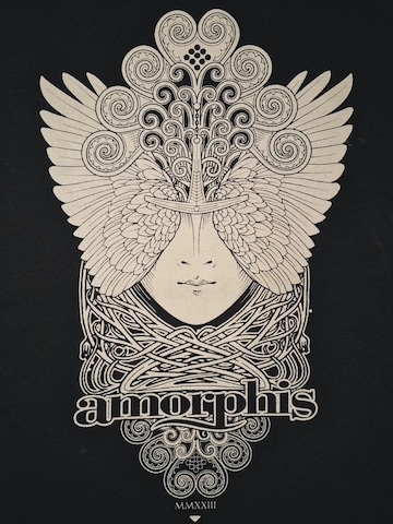 Amorphis Shirt 'Amorphis  T-Shirt' in Zwart