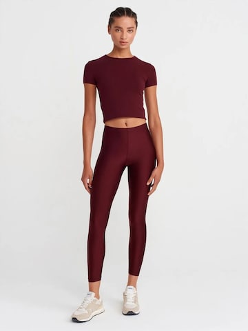 Dilvin Skinny Leggings 'Gamaschen' in Red: front