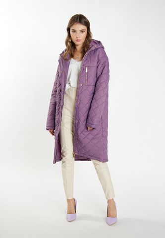 faina Between-Seasons Coat 'Nascita' in Purple