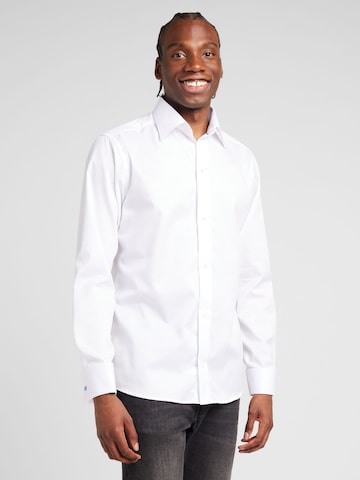 ETON Slim fit Button Up Shirt in White: front