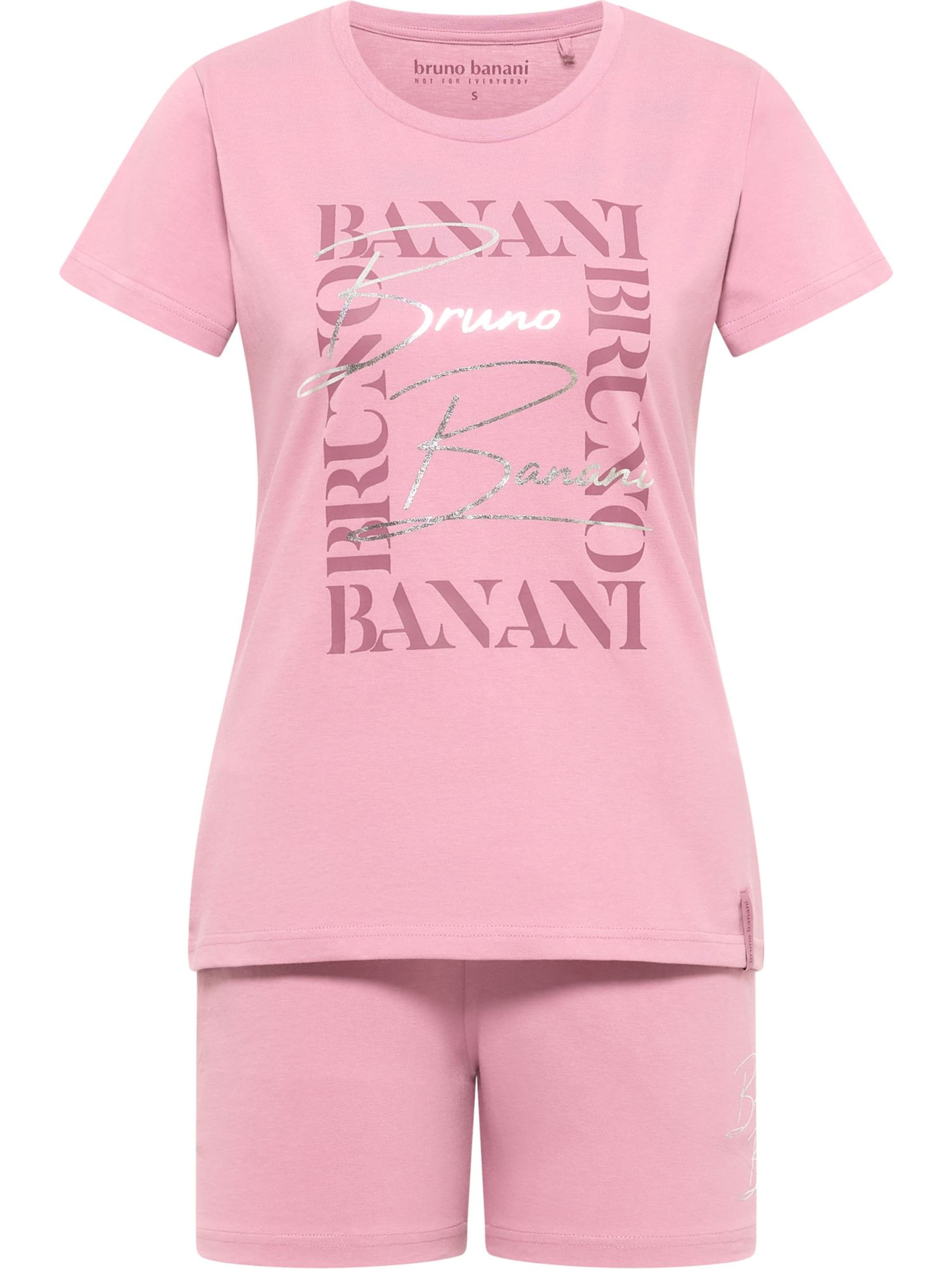 Bruno Banani Korte pyjama 'Guzman' in Roze: voorkant