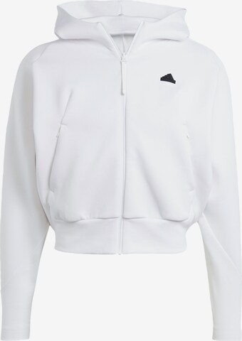 Veste de survêtement 'Z.N.E. ' ADIDAS SPORTSWEAR en blanc : devant