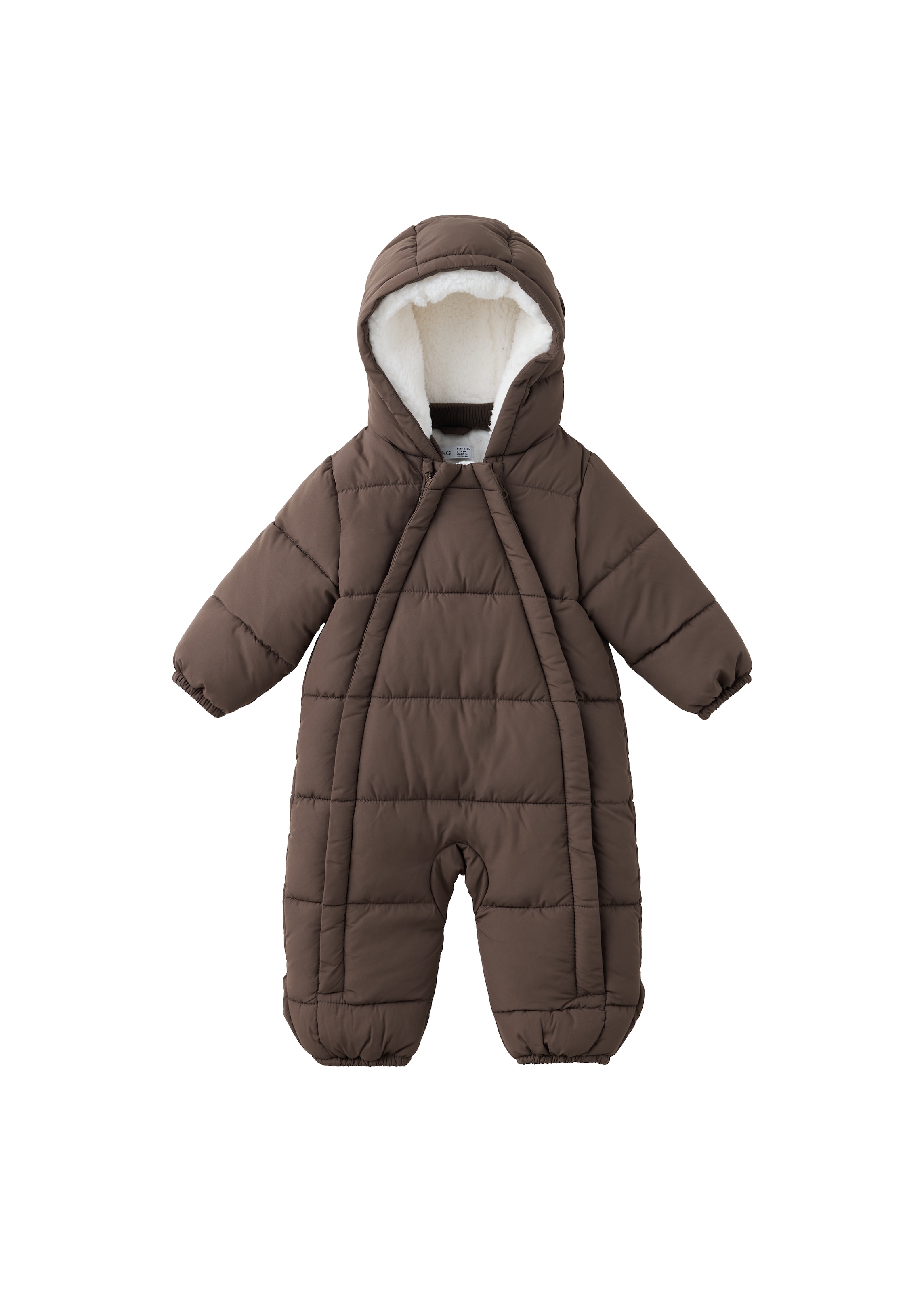 MANGO KIDS Overall 'Roma' i brun: framsida