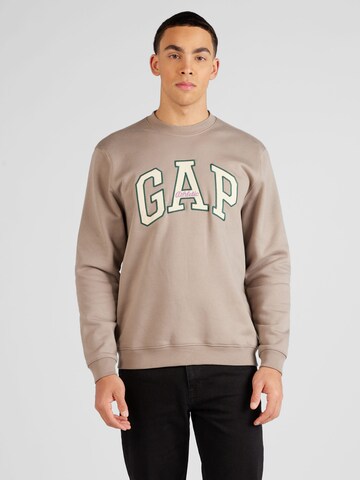 GAPSweater majica - smeđa boja: prednji dio