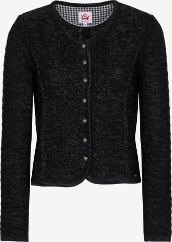 SPIETH & WENSKY Knit Cardigan 'Bonn' in Black: front