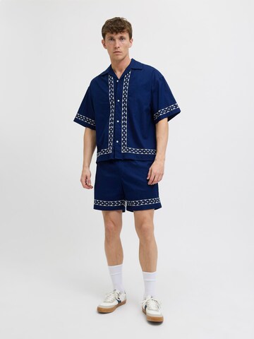 JACK & JONES - Pierna ancha Pantalón en azul