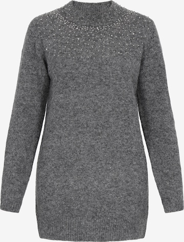 DreiMaster Vintage Sweater in Grey: front