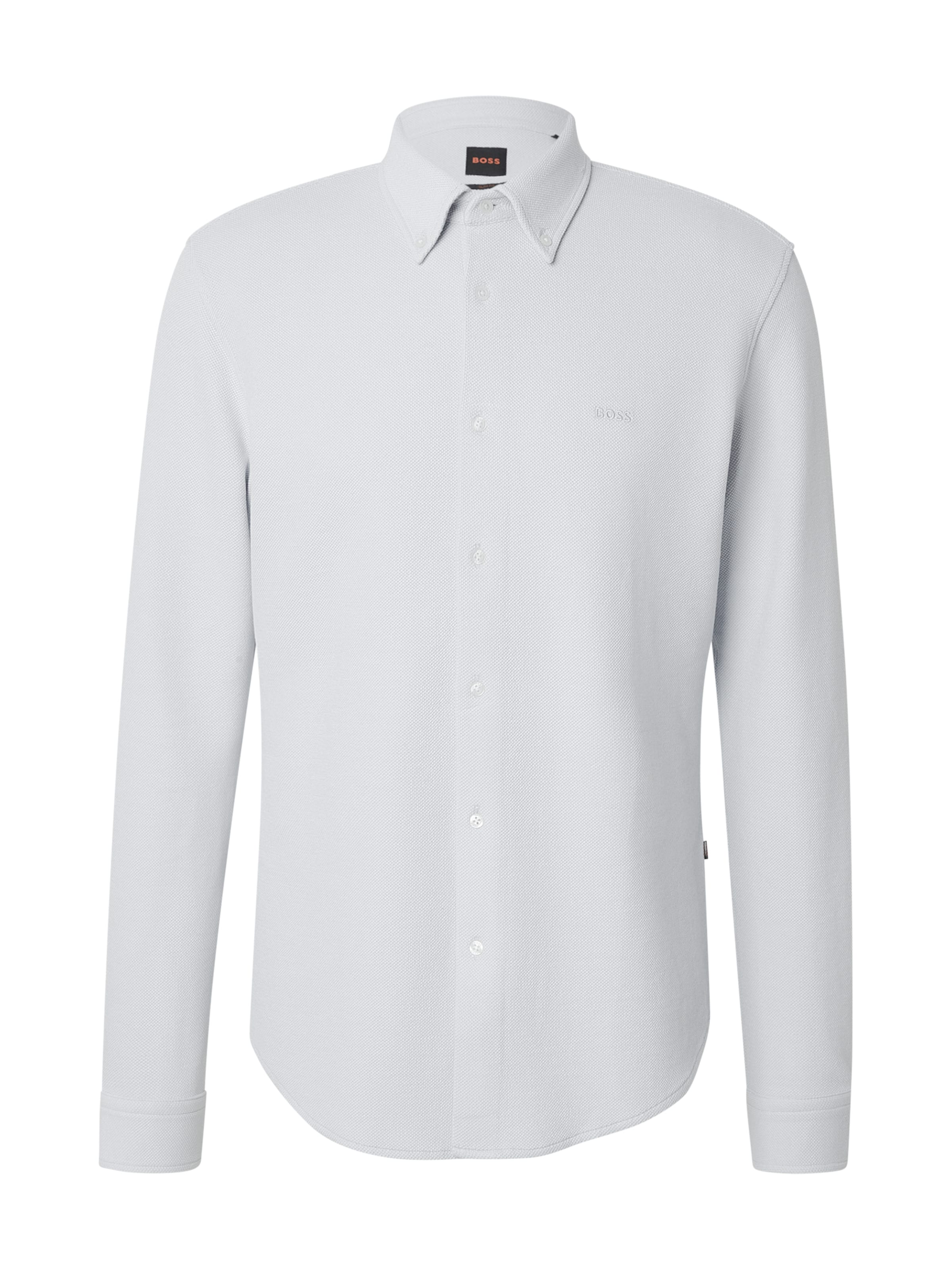 BOSS - Ajuste regular Camisa 'Myjersey_M' en gris: frente