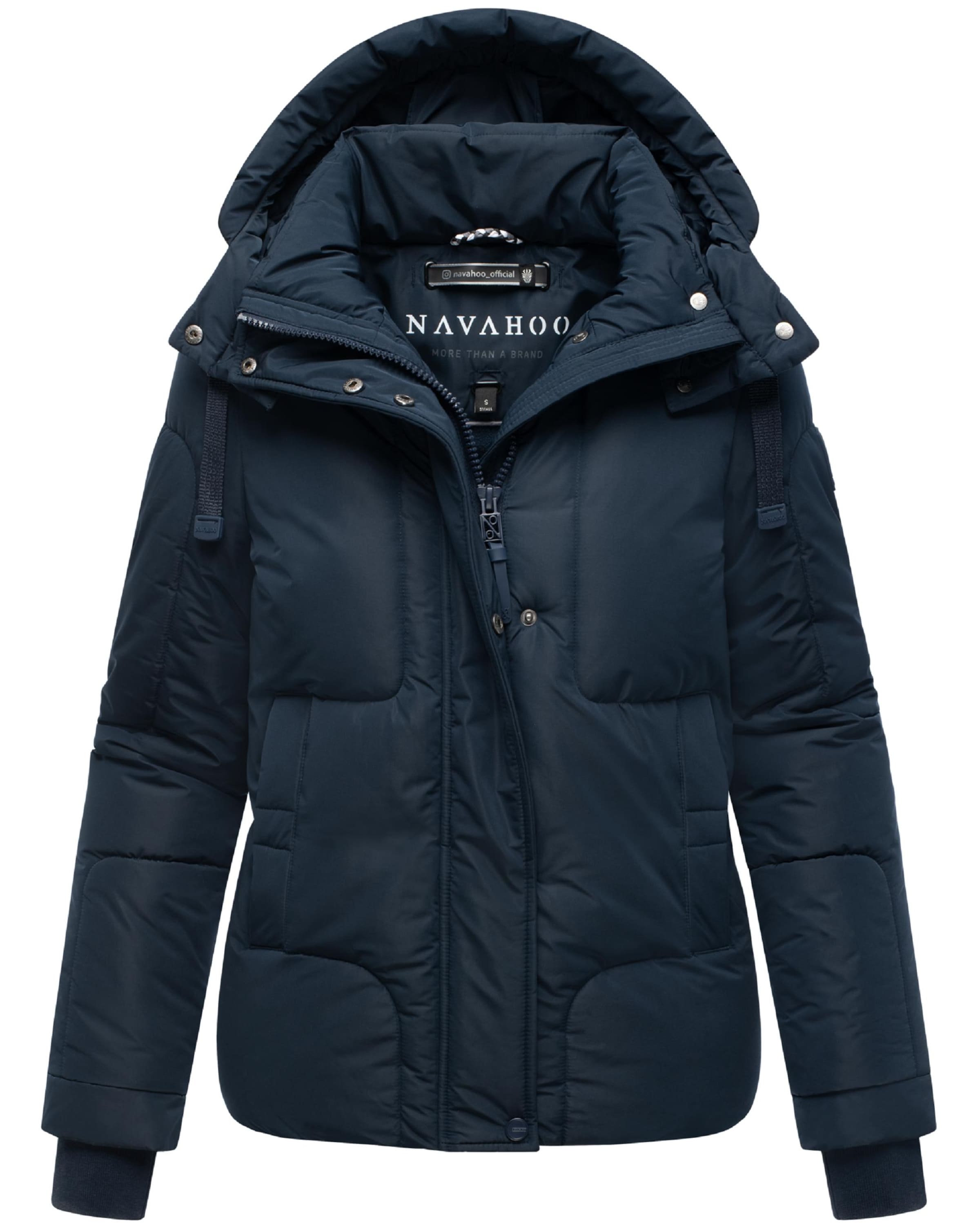 NAVAHOO Winterjas 'Zauberlicht 14' in Blauw: voorkant