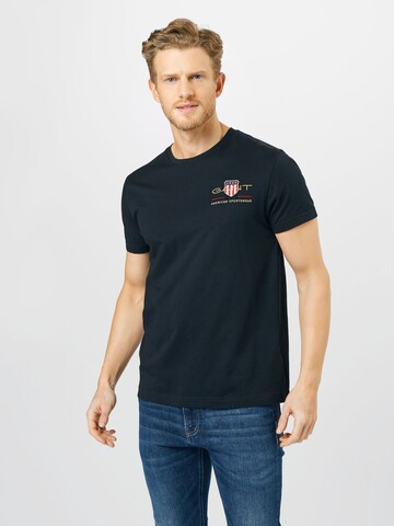 GANT Regularny krój Koszulka w kolorze czarny: przód