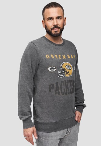 Recovered Sweatshirt 'Green Bay Packers' in Grey