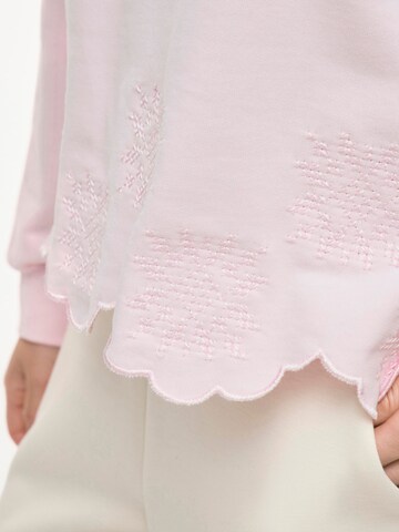 VILA Sweatshirt 'VIHailey' in Pink