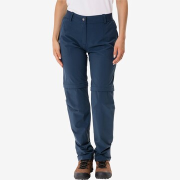 VAUDE Regular Outdoor Pants 'Farley' in Blue: front