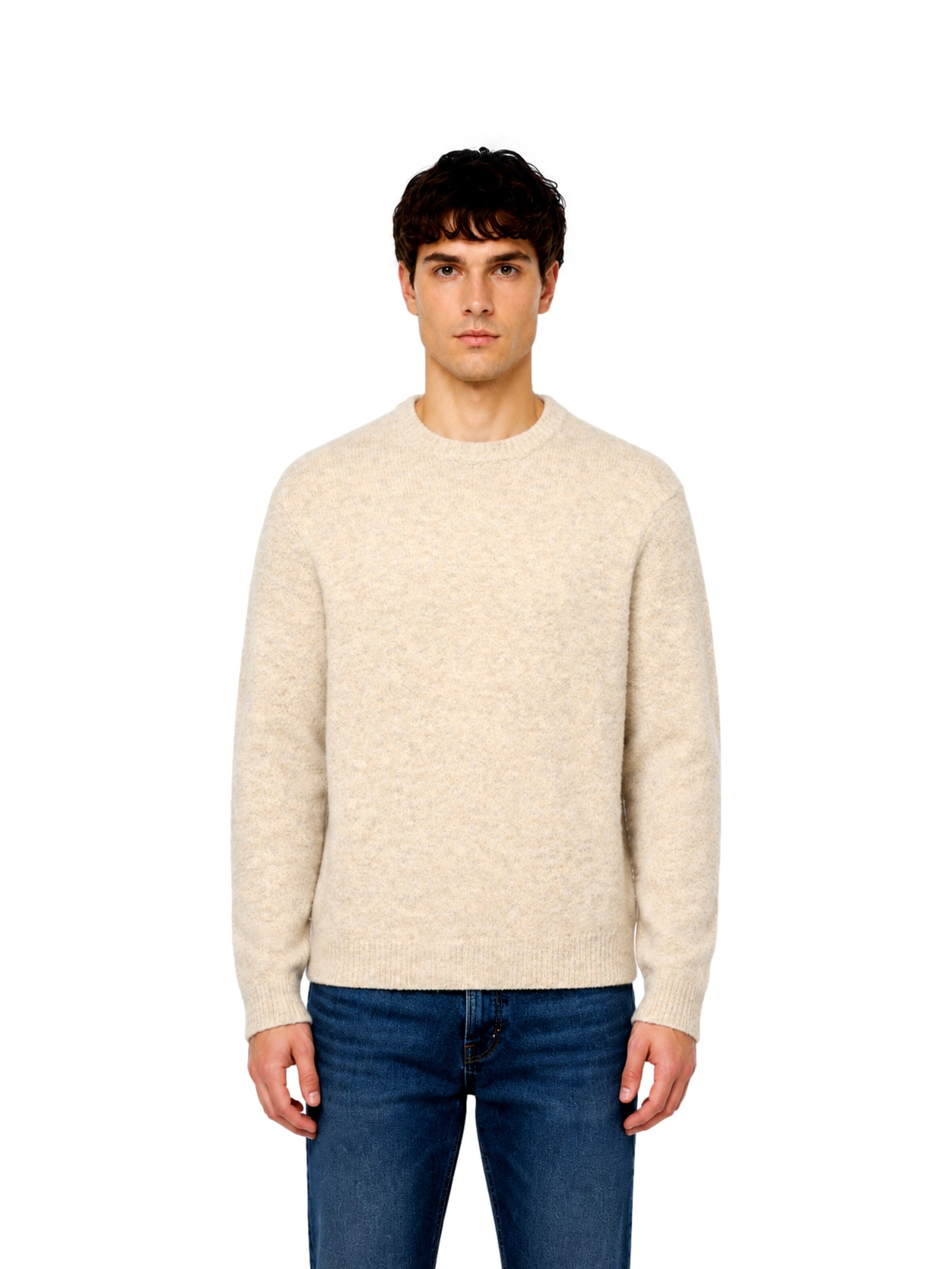 Only & Sons Sweater 'ONSHALE' in Beige: front