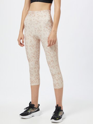 ONLY PLAY Skinny Sports trousers 'Masar' in Beige: front
