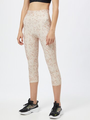 ONLY PLAY Skinny Sportbroek 'Masar' in Beige: voorkant