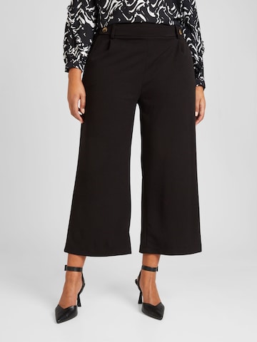 Z-One Boot cut Pleat-Front Pants 'Ar44iane' in Black: front