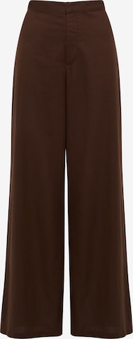 Sável Wide leg Broek 'ASUKA' in Bruin: voorkant