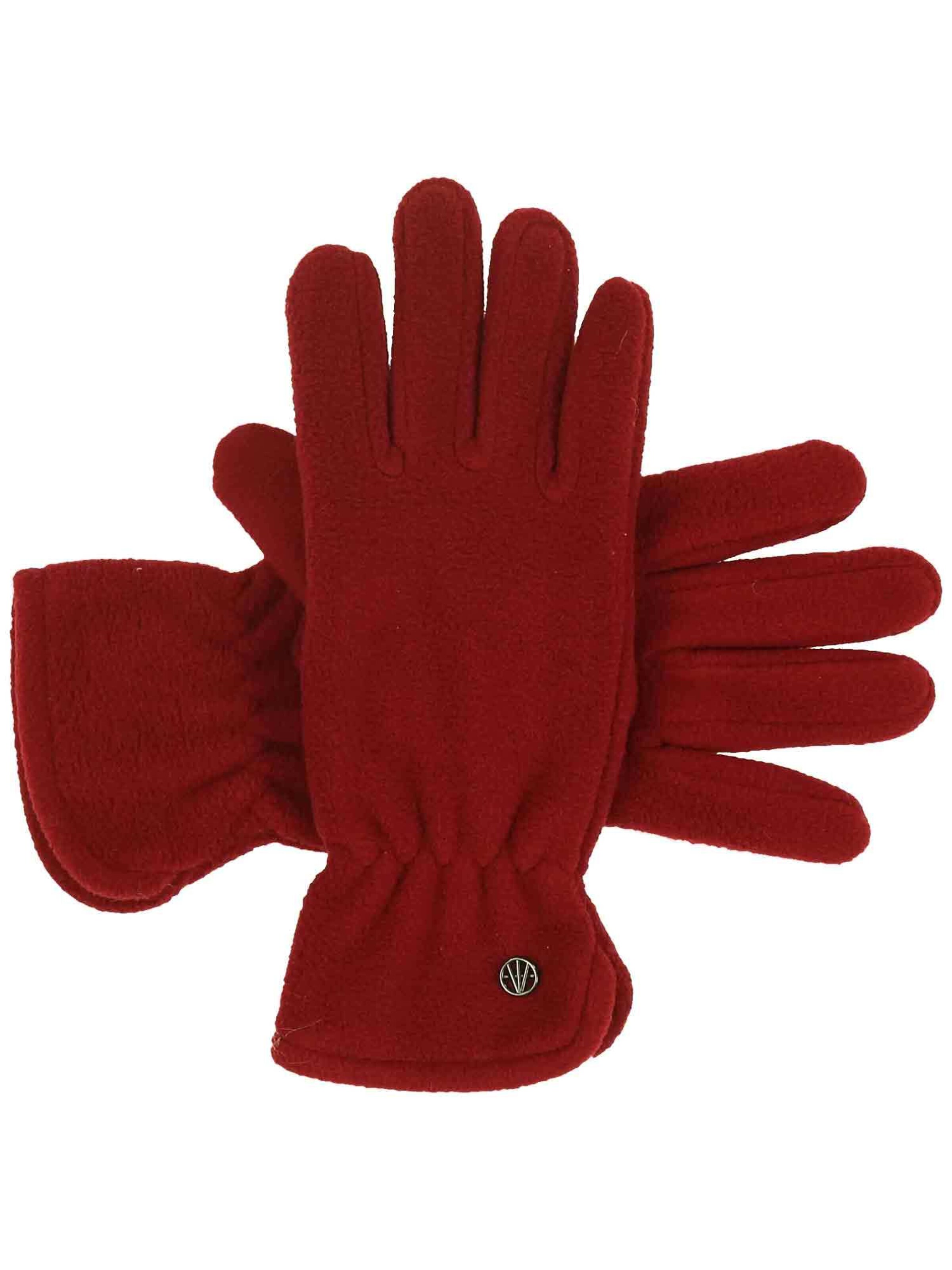 LOEVENICH Full Finger Gloves in Red: front