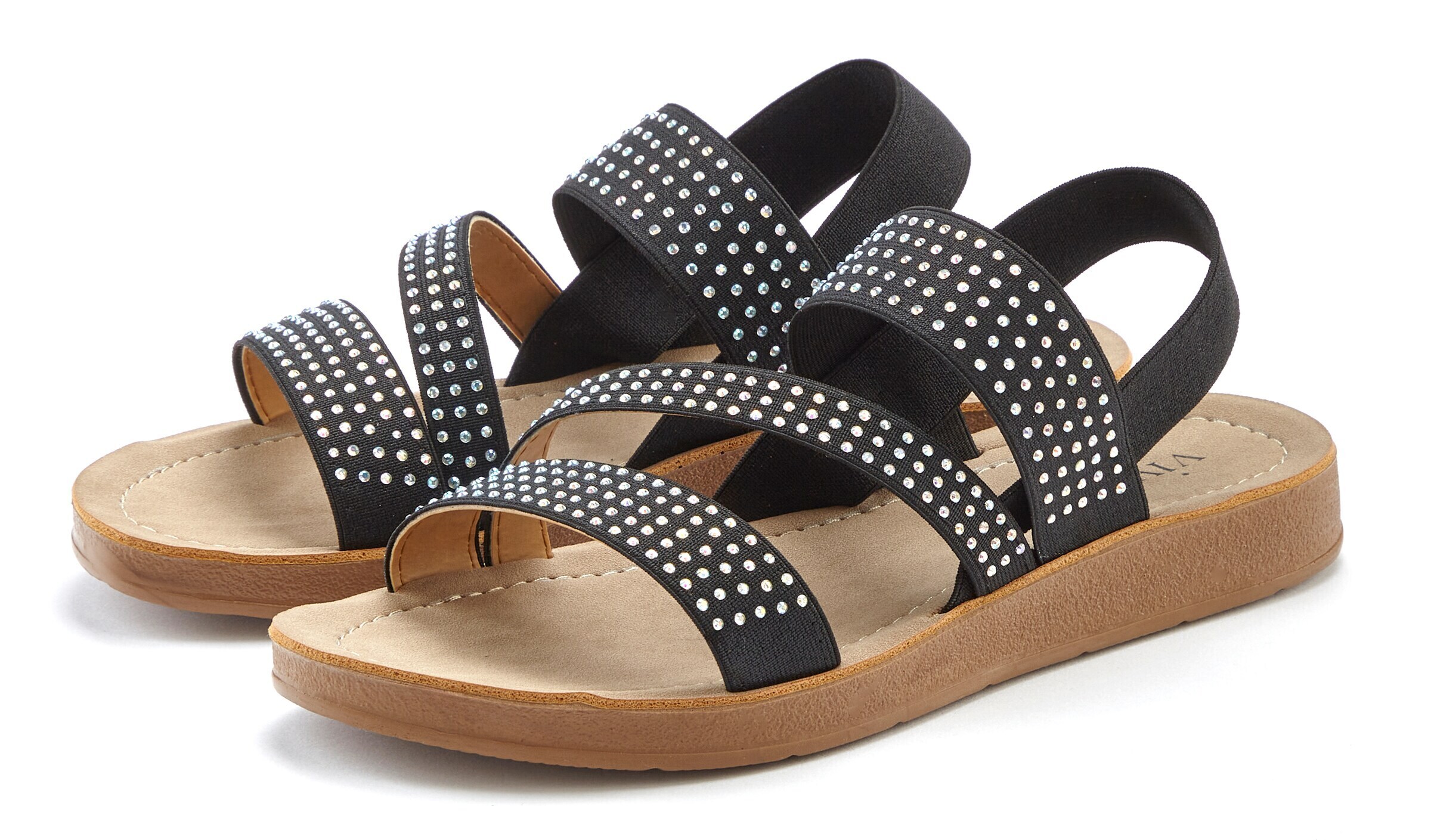 VIVANCE Sandale in Schwarz