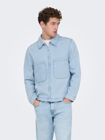 Only & Sons Between-season jacket 'ONSCassel' in Blue: front