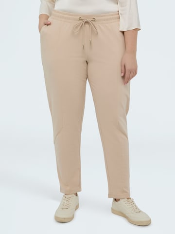 Regular Pantalon Fiorella Rubino en beige : devant