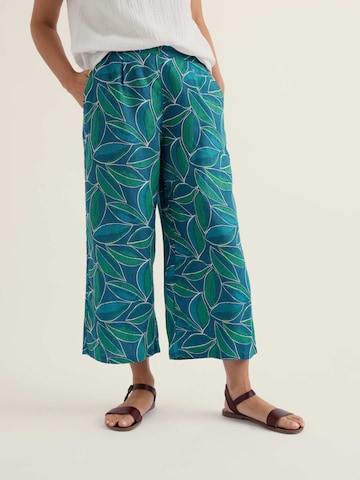 Seasalt Cornwall Wide leg Trousers 'Peaceful Haven' in Blue: front