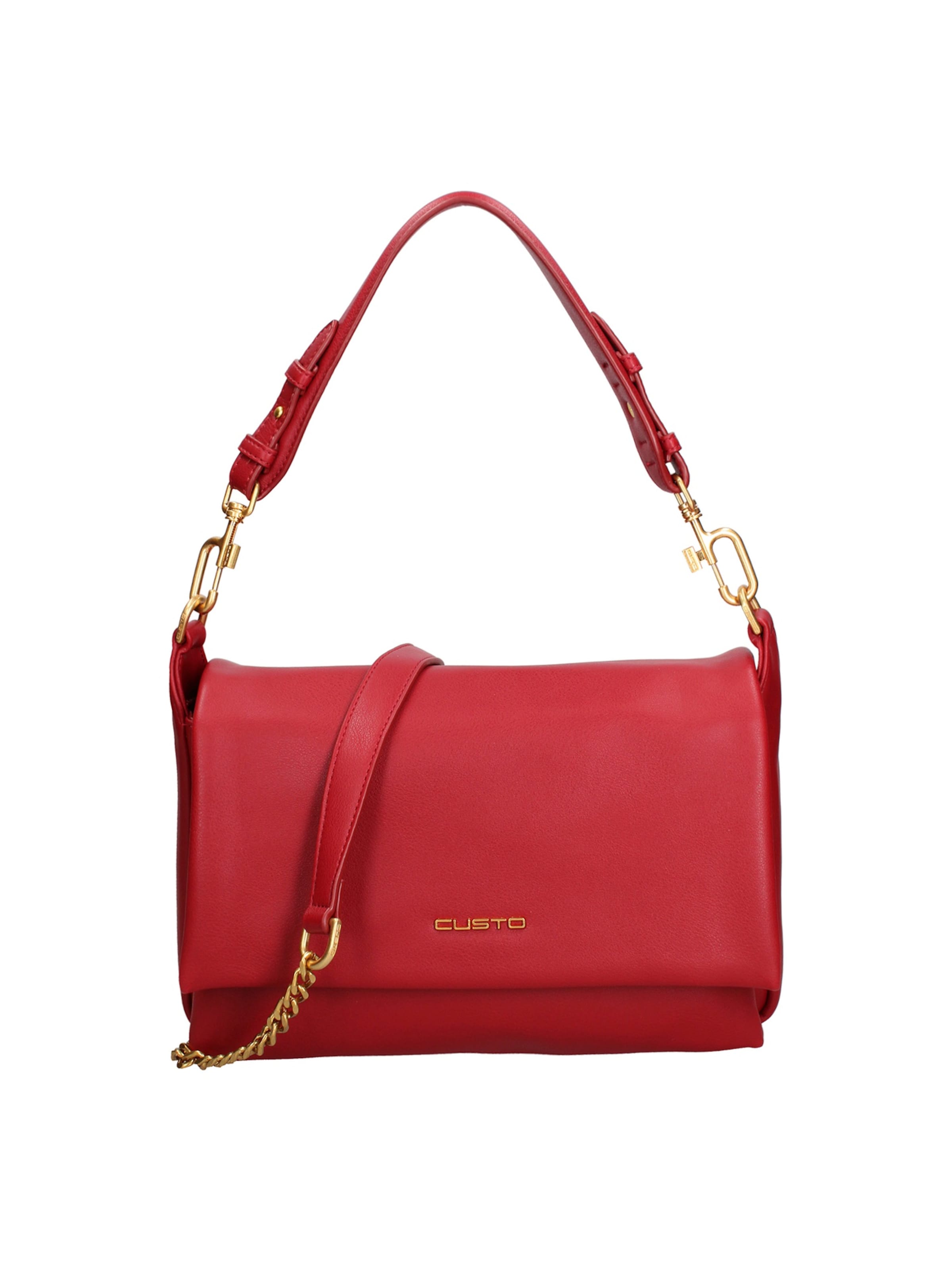 Borsa a spalla di Custo Barcelona in rosso: frontale
