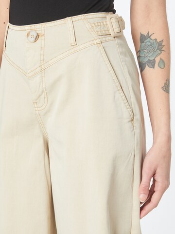 Wide Leg Pantalon s.Oliver en beige