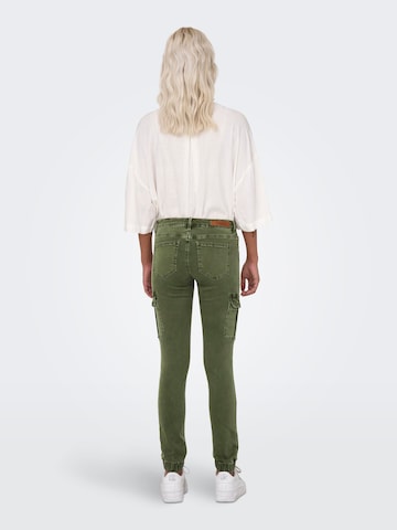 Coupe slim Jeans cargo 'Missouri' ONLY en vert