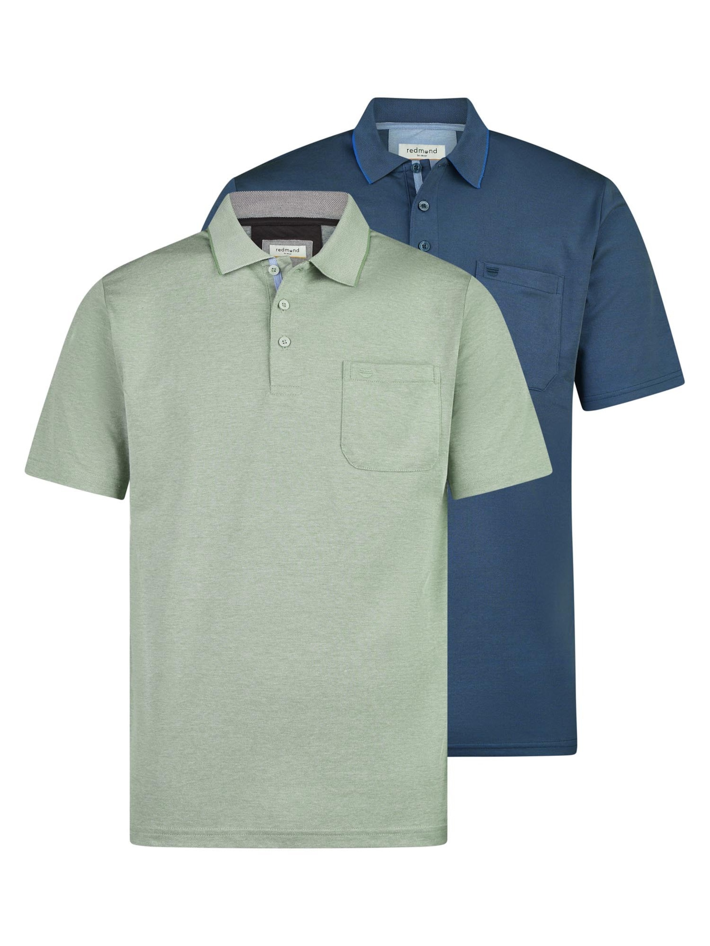 redmond Shirt 'Basic'‌‌‌‌‌‌‌‌‌‌ in Blau: Vorderseite