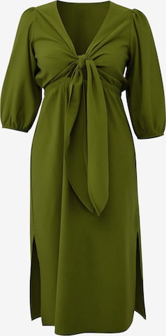 Robe Trendyol Curve en vert : devant