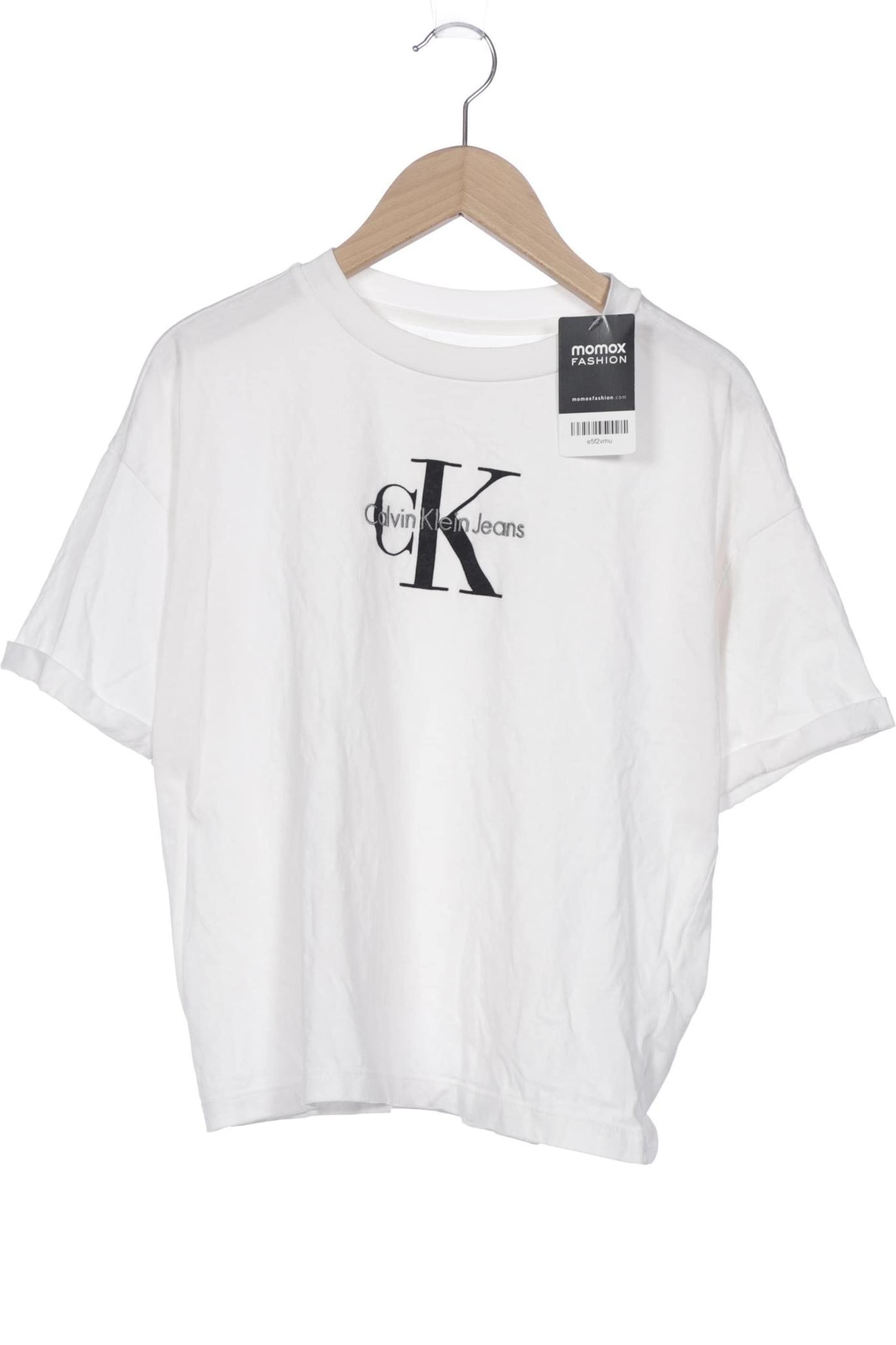 Calvin Klein Jeans T-Shirt L in Weiß: Vorderseite