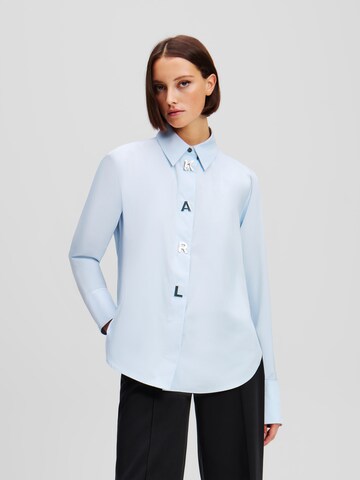 Camicia da donna di Karl Lagerfeld in blu: frontale