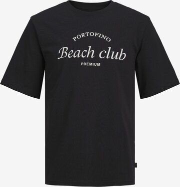 T-Shirt 'Ocean Club' JACK & JONES en noir : devant