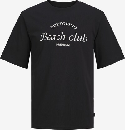 Tricou 'OCEAN CLUB' JACK & JONES pe negru / alb, Vizualizare produs