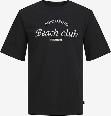 JACK & JONES Majica 'OCEAN CLUB' | črna barva: sprednja stran